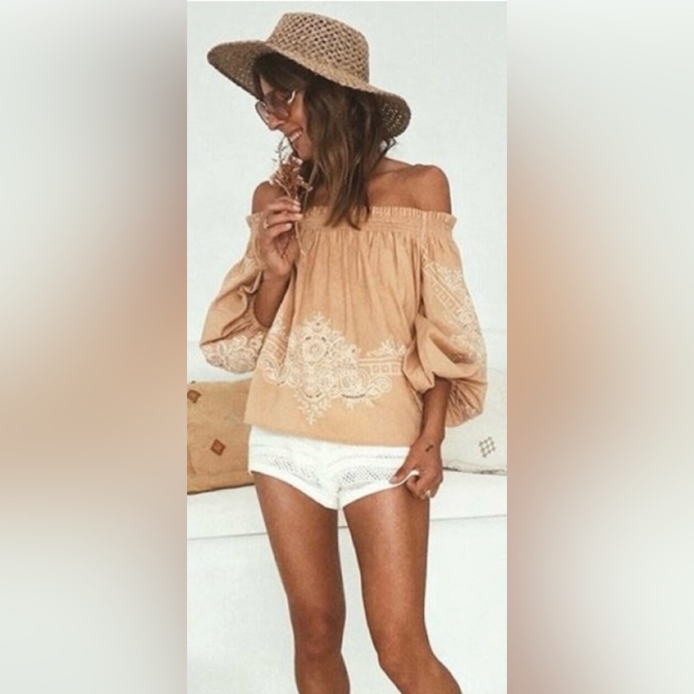 Spell Darling Embroidery Blouse
